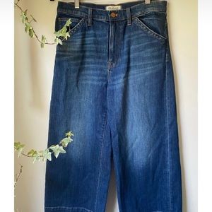 Madewell | dark wash wide leg jeans